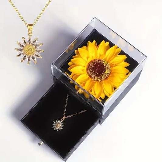Timeless Affection Sunflower Necklace