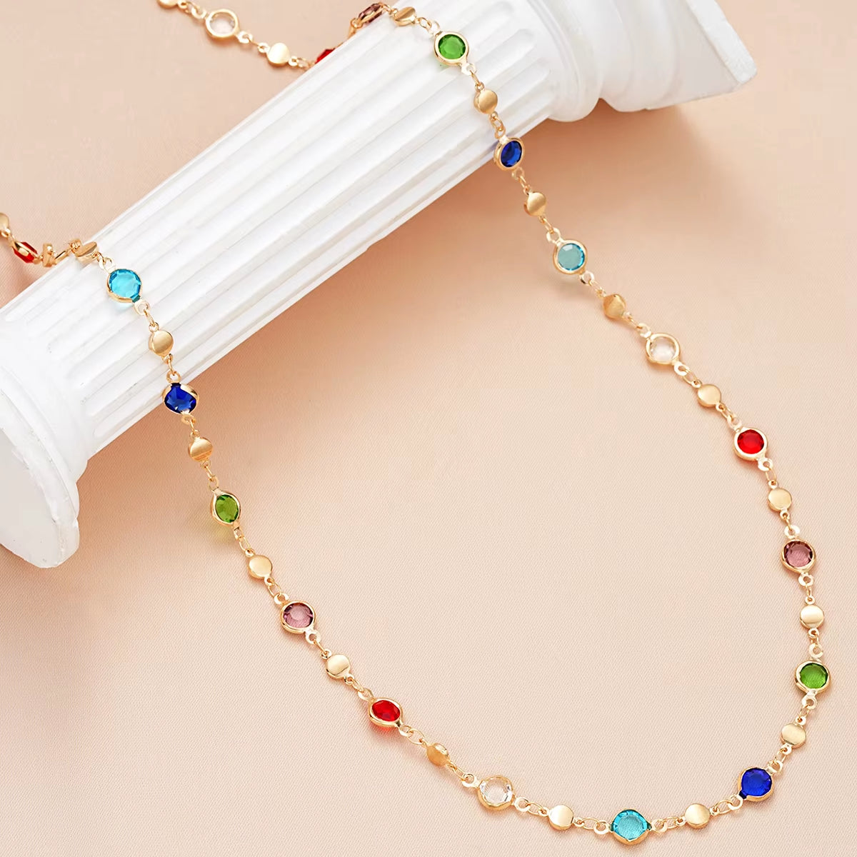 Bohemian Colorful Y-Shaped Necklace