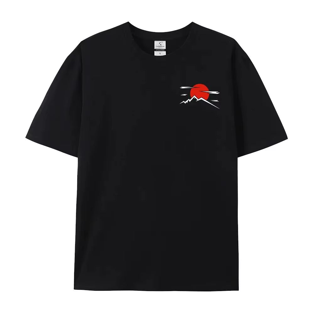 Japanese Style Car JDM Culture GTR R34 Racing T Shirts Men Back Print Street Wear Original Design Oversized 100% Cotton Tops Tee