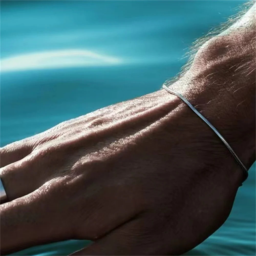 Stainless Steel Snake Bone Bracelet