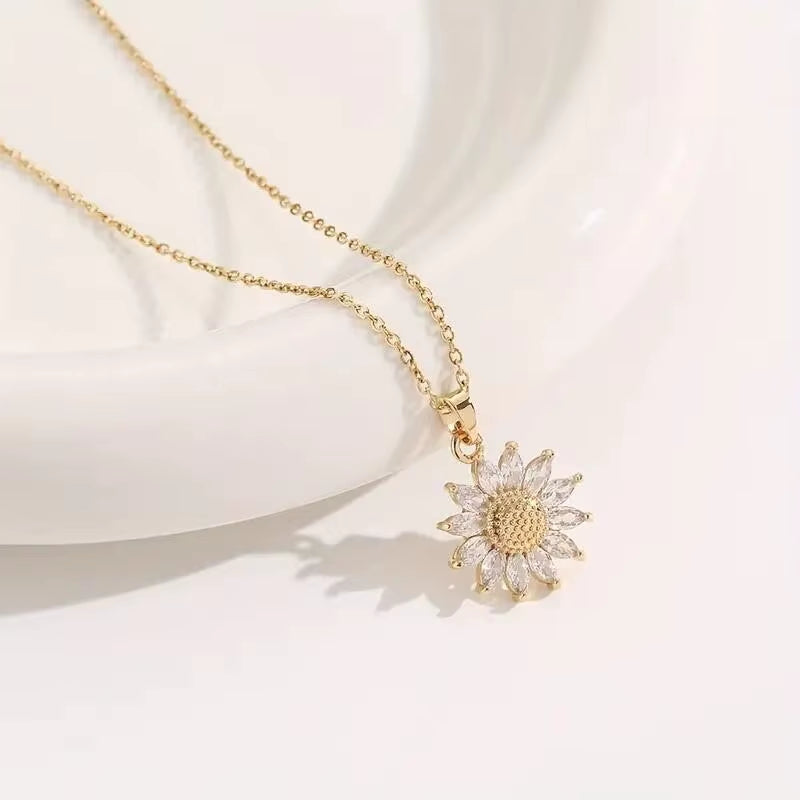Timeless Affection Sunflower Necklace