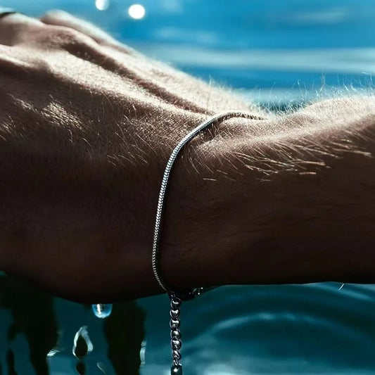 Stainless Steel Snake Bone Bracelet
