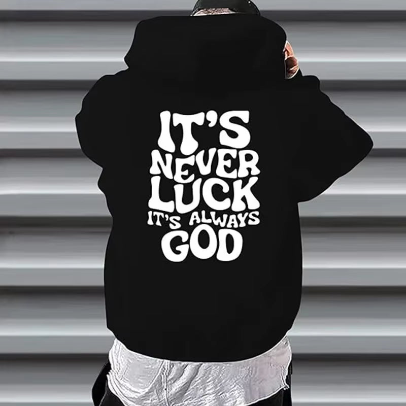 New Trend High Quality Casual Hoodie Street Fashion Europe and the United States Hoodie Printed Casual Loose Hoodie Men