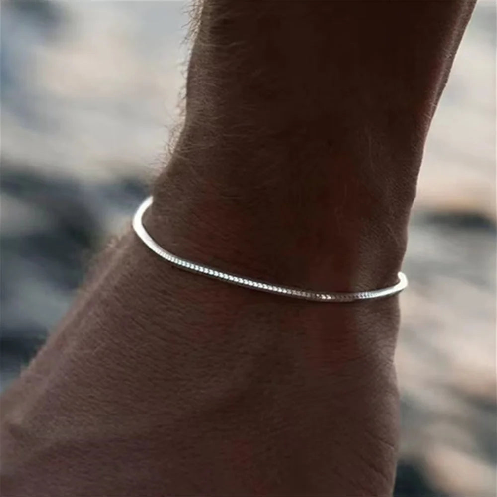 Stainless Steel Snake Bone Bracelet