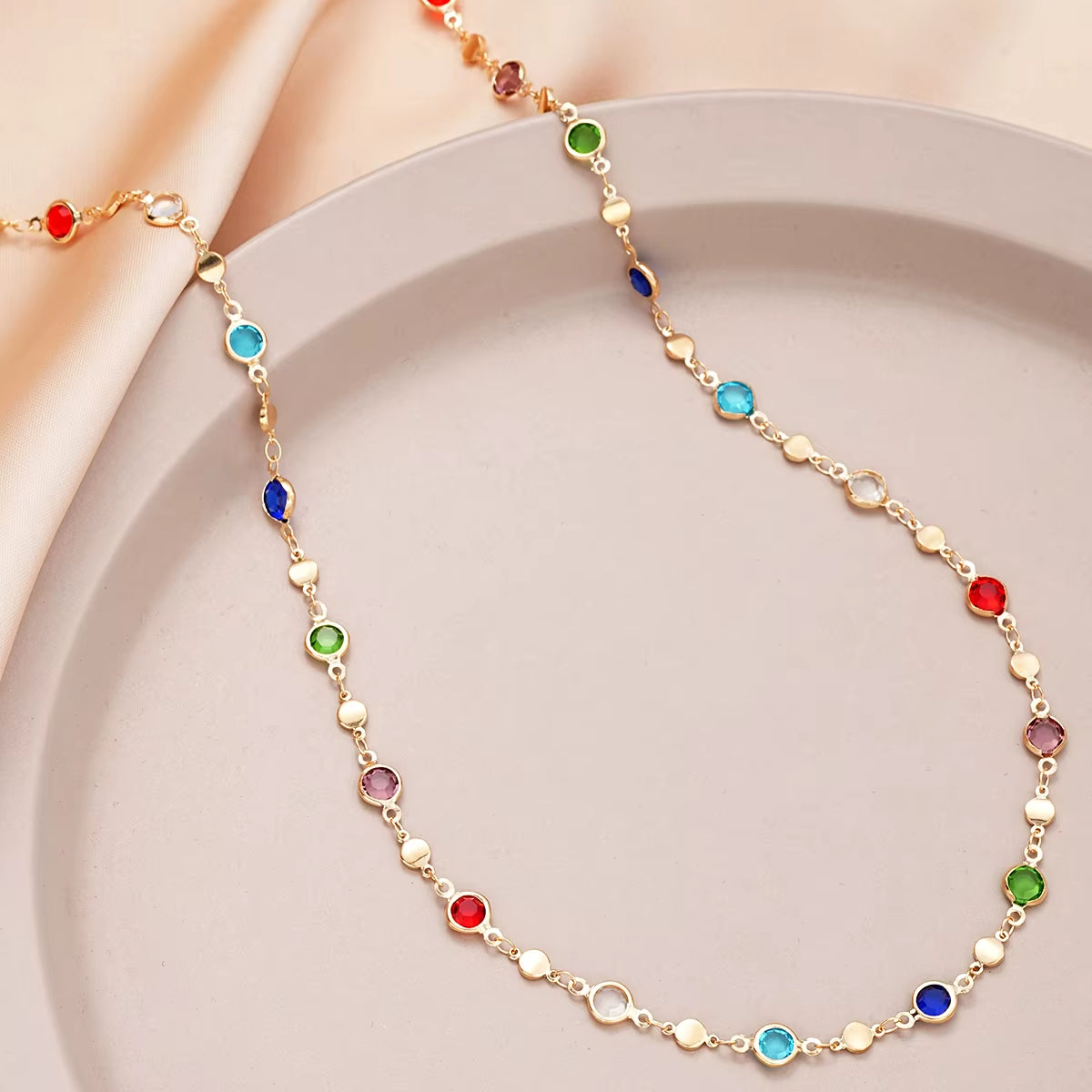 Bohemian Colorful Y-Shaped Necklace