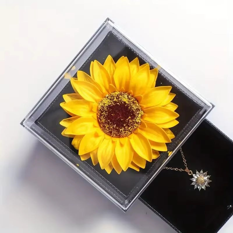 Timeless Affection Sunflower Necklace